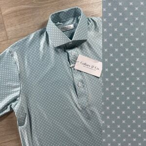 NWT Collars and Co Small Featherweight Flex Polo Geometric Seabreak